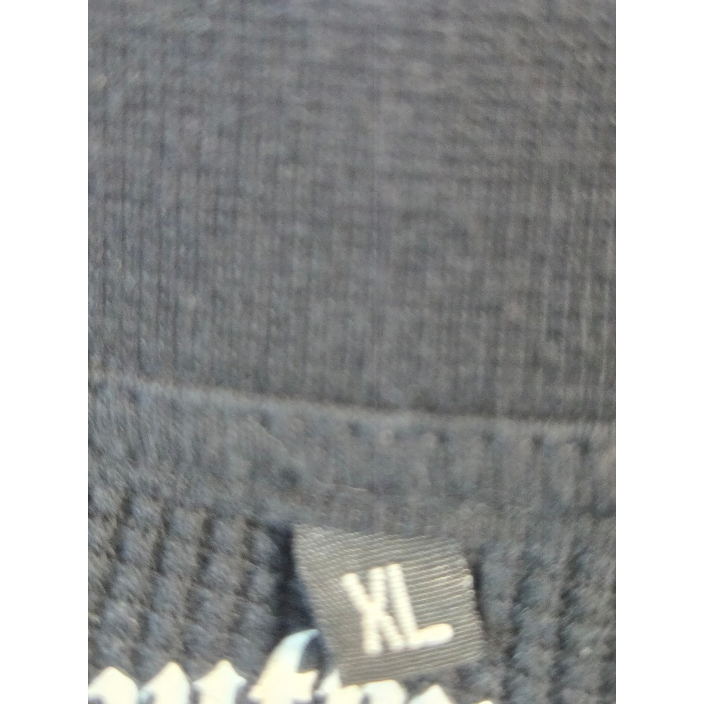 Southpole Mens XL Black Graphic Thermal Shirt Y2K Gothic Long Sleeve Waffle Knit - Picture 6 of 7